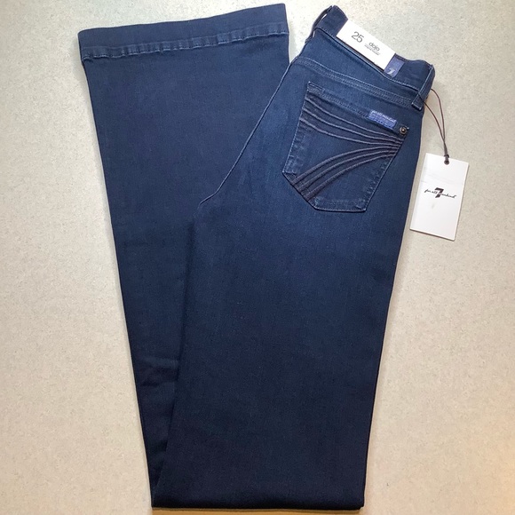 7 For All Mankind Denim - 7 For All Mankind Jeans 25X35 Dojo Deep Blue NWT